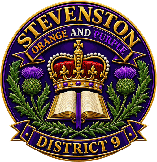 Stevenston Orange and Purple District 9